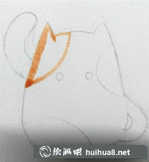 小肥貓水彩畫