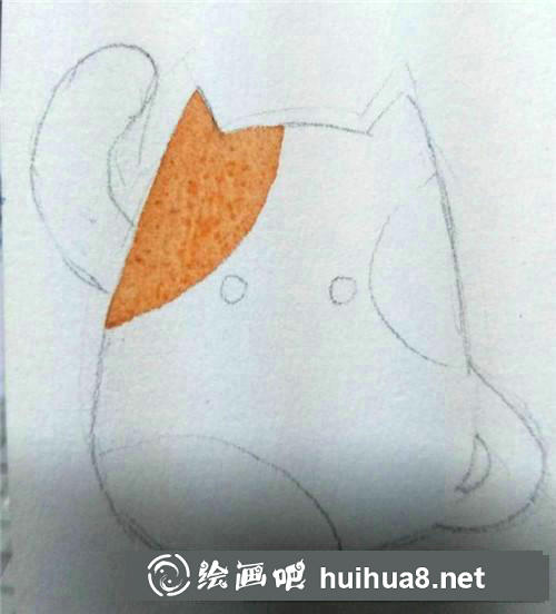 小肥貓水彩畫
