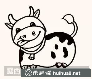 奶牛簡筆畫