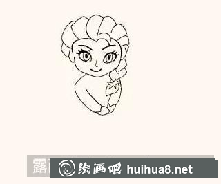 艾莎公主簡(jiǎn)筆畫(huà)