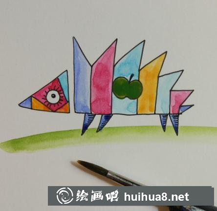 彩色小刺猬