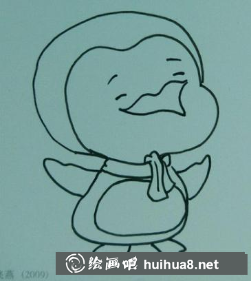 企鵝的畫(huà)法