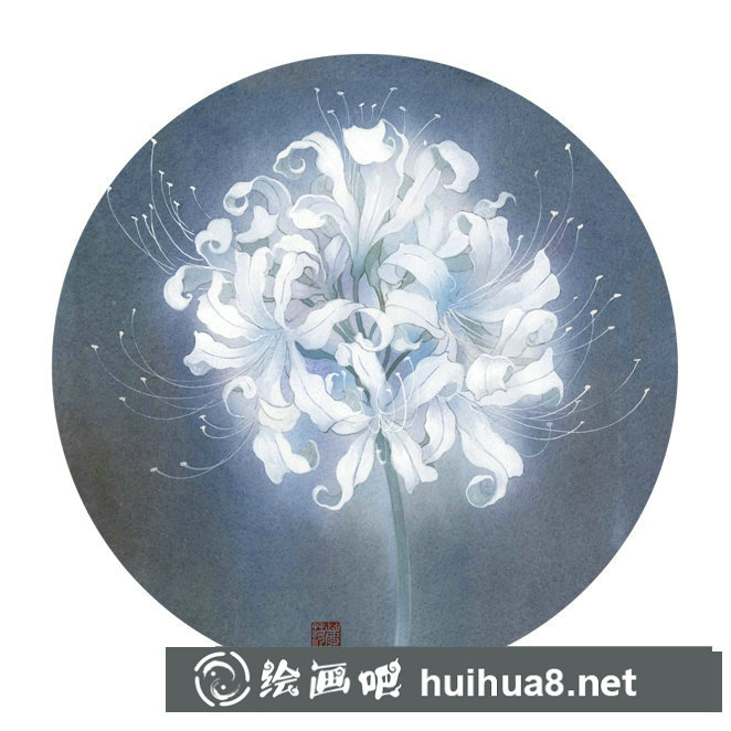 曼陀羅華水彩畫