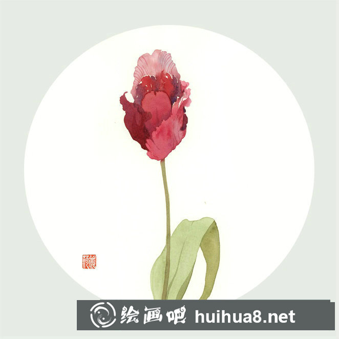 水彩花卉作品
