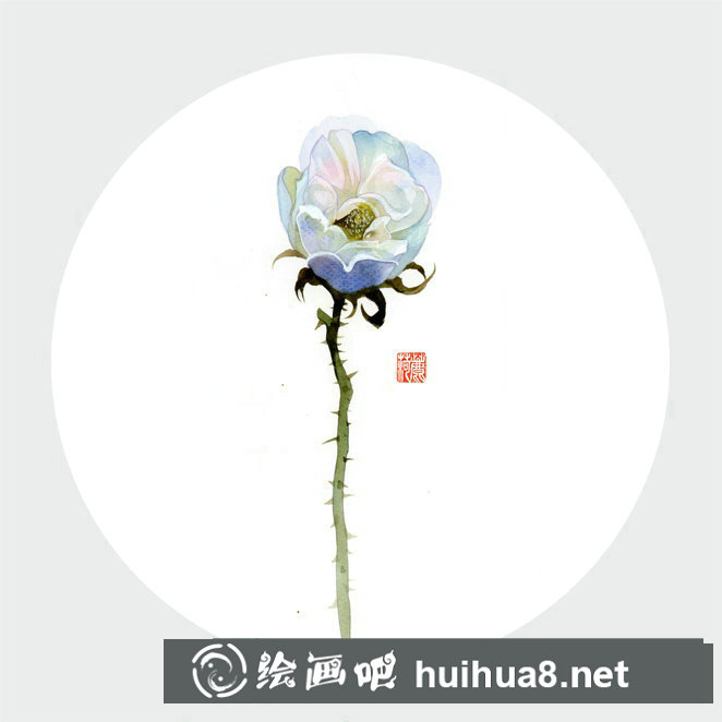 水彩花卉作品