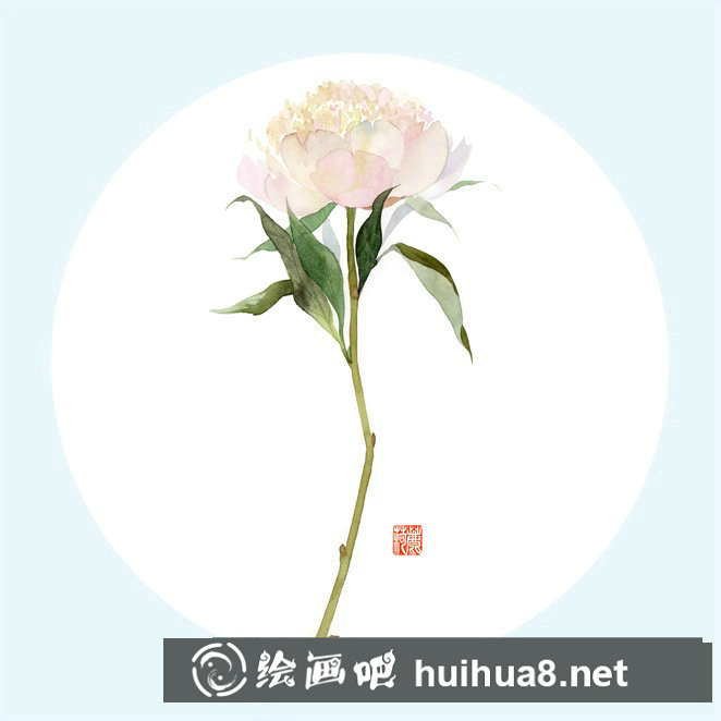 水彩花卉臨摹素材