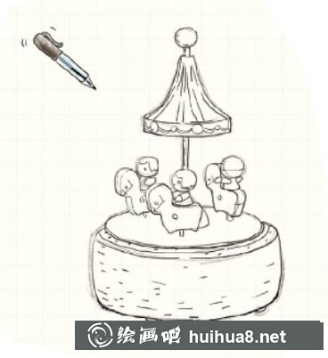 怎么畫八音盒