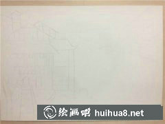 水彩畫教程河畔小屋繪法