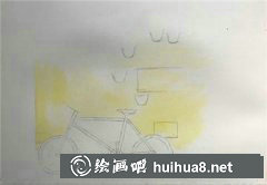 水彩教程：花與單車?yán)L畫技巧