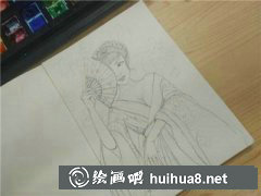 水彩教程性感美人繪制法