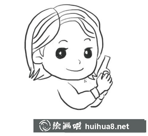 簡筆畫女警察怎么畫