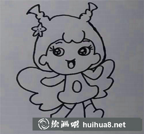 兒童畫小天使怎么畫