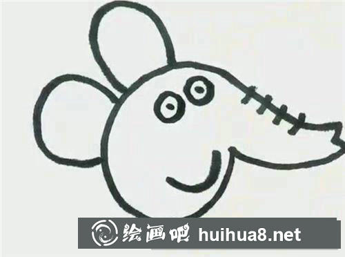 兒童畫艾米莉小象怎么畫