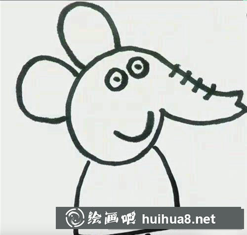 兒童畫艾米莉小象怎么畫