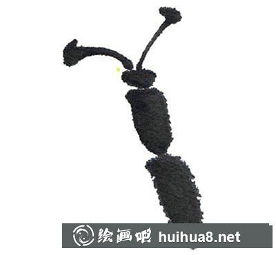 國(guó)畫(huà)黃蝴蝶繪制步驟一