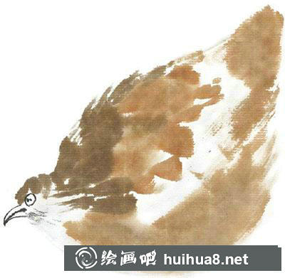 國畫鵪鶉怎么畫