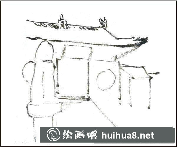 國畫少林寺怎么畫