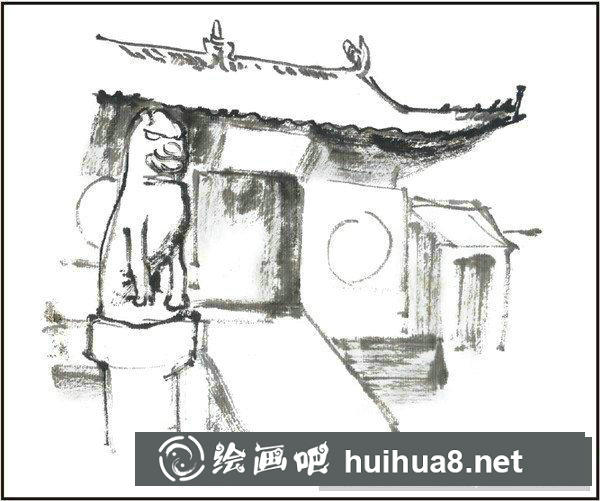 國畫少林寺怎么畫