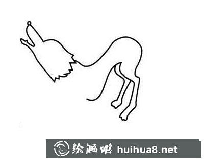 簡筆畫狼怎么繪制