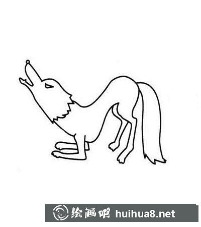 簡筆畫狼怎么繪制