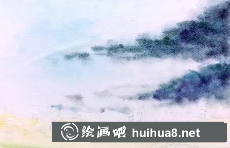 水彩畫原野