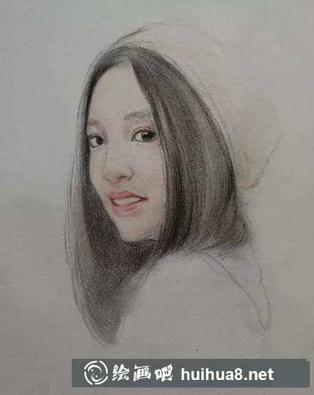 彩鉛畫美女