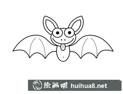 蝙蝠簡筆畫