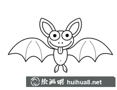蝙蝠簡筆畫