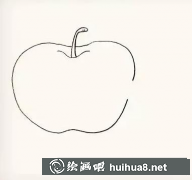 教你輕松繪制蟲咬蘋果畫