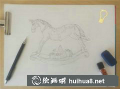 彩鉛繪木馬技巧分享