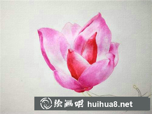二喬玉蘭水彩畫