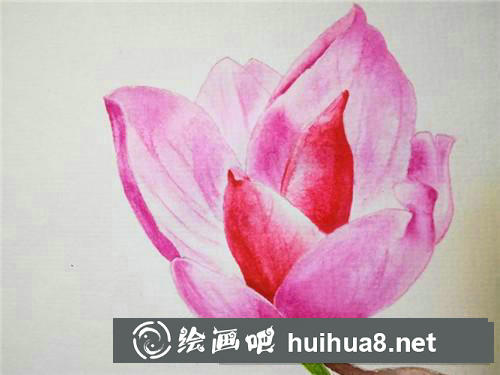 二喬玉蘭水彩畫