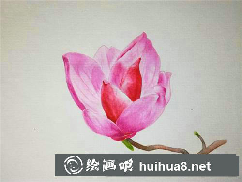 二喬玉蘭水彩畫