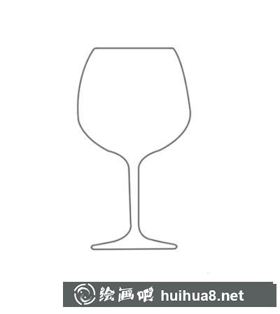 紅酒杯的畫法