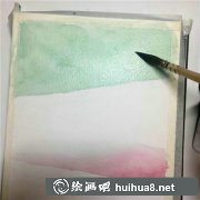 水彩畫教程 遠(yuǎn)山樹繪法