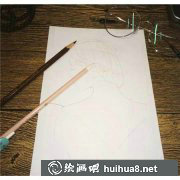 逆光飛翔小姐姐繪畫教程