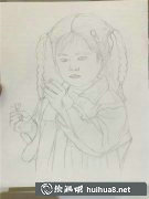 教你畫落花孩子