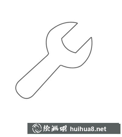 簡(jiǎn)筆畫扳手手柄