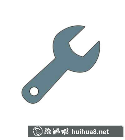 簡(jiǎn)筆畫扳手著色