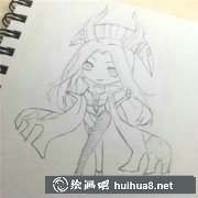 Q版羋月彩鉛畫教學(xué)步驟