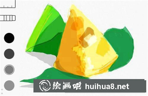 美味粽子彩鉛畫(huà)