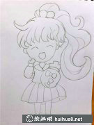 教你畫(huà)馬尾辮女孩插畫(huà)