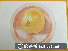 水彩面包繪制教學指南