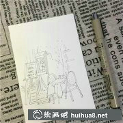咖啡館彩鉛畫(huà)教程分享
