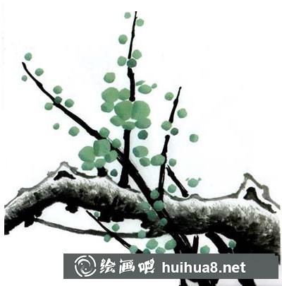 綠梅的畫法