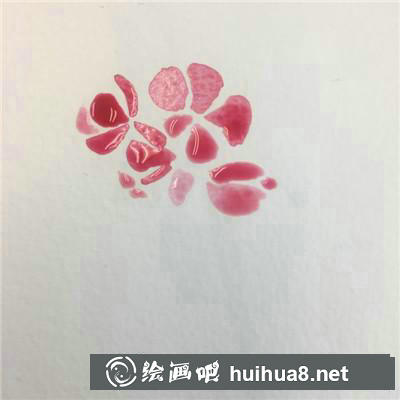 桃花水彩