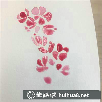 桃花水彩