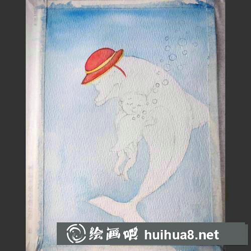 幾米的擁抱水彩畫(huà)