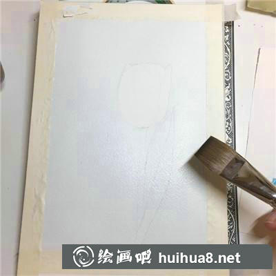 郁金香水彩 郁金香水彩