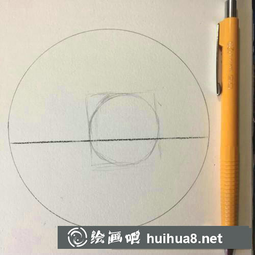 暮色彩鉛畫